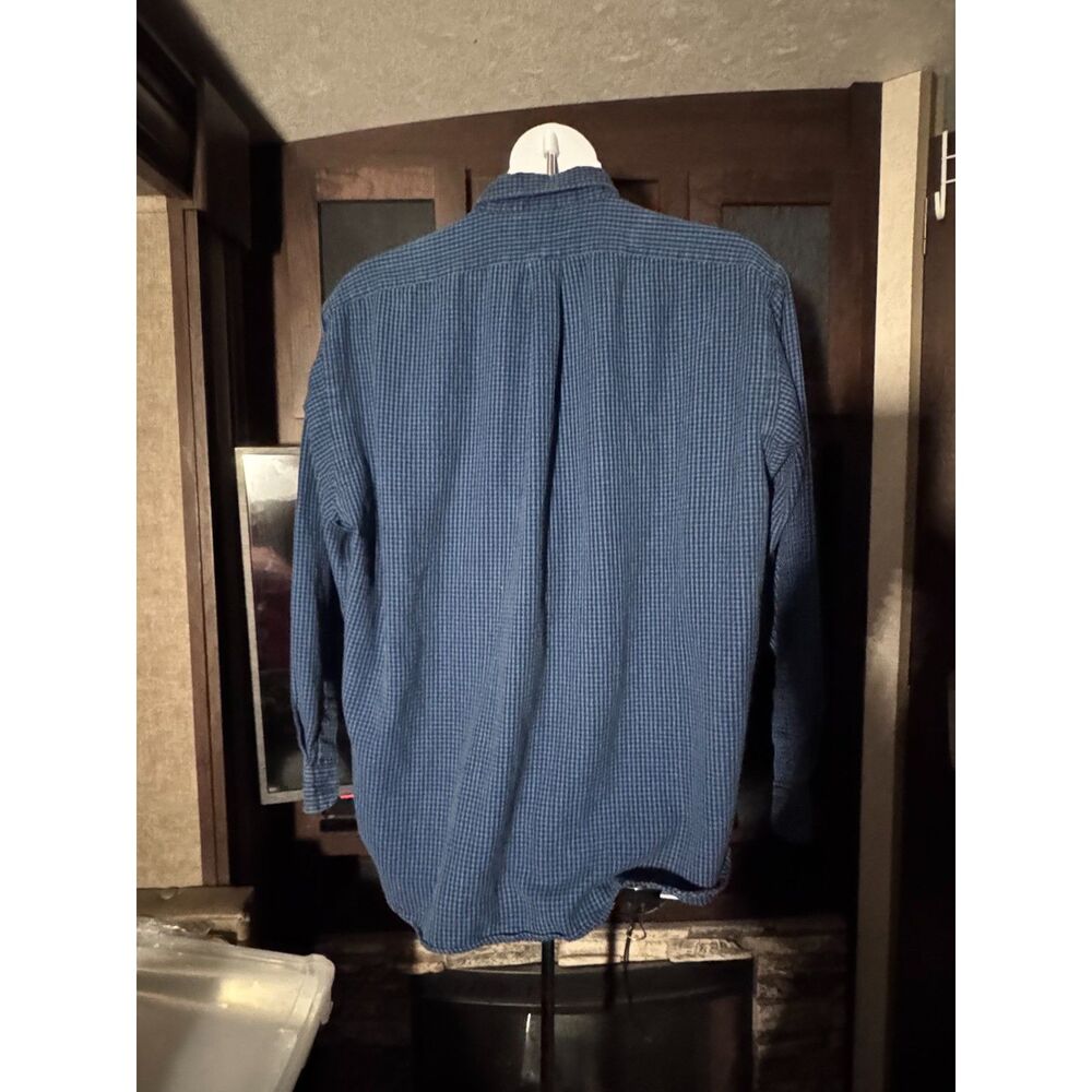 Ralph Lauren Blaire Men’s XL Blue Check Button Down Shirt